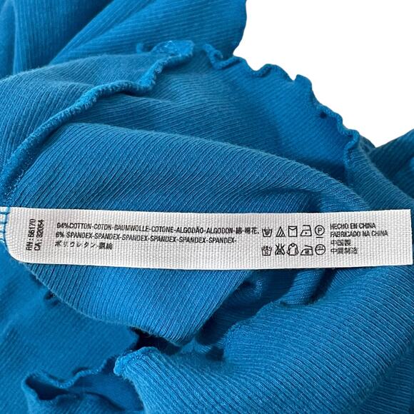 Free People Pfeiffer Twist Back Ribbed Tank - Blue - XS - Picture 12 of 12